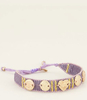 Lila armband bedels & kraaltjes