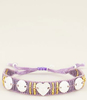 Lila armband bedels & kraaltjes