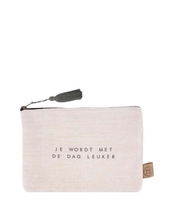 Make-up Tasje met tekst spikkels