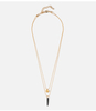 Mini Coin Spike 2 Row Necklace