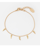 Mini Tusk Charm Drop Anklet