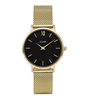 Minuit Mesh Gold Plated Black