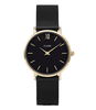 Minuit Mesh Gold Plated Black