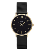 Minuit Mesh Gold Plated Black