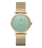 Minuit Mesh Gold Plated Stone Green