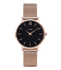Minuit Mesh Rose Gold Plated Black