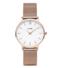 Minuit Mesh Rose Gold Plated White