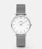 Minuit Mesh Silver & Black Strap Gift Box