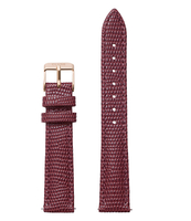 Minuit Strap Burgundy Lizard