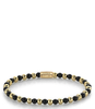 Mix Black Madonna - 4mm - yellow gold plated