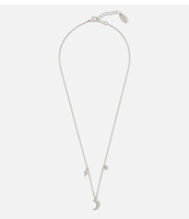 Moon Charm Trio Short Necklace