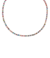 Multikleur choker glitter kralen
