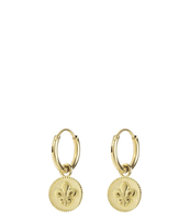 Oorringen Rond Fleur De Lis