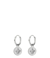 Oorringen Rond Fleur De Lis