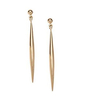 Orelia Spear Stud Earrings Pale Gold