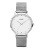 Pavane Mesh Silver Colored White