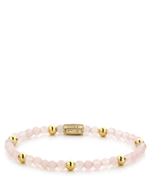 Pink Rose II - 4mm - yellow gold pated S