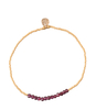 Refined Garnet Gold Plated Bracelet