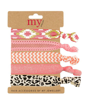 Roze mix haarelastiekjes