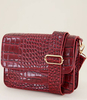 Schoudertas croco print