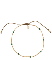 Spring Aventurine Gold Anklet