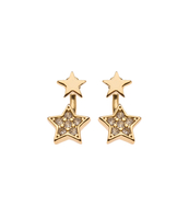 Star Front And Back Earrings