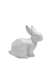 Statue Origami Bunny sitting polyresin