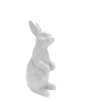 Statue Origami Bunny standing polyresin