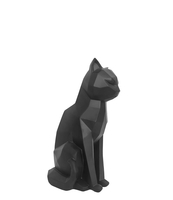 Statue Origami Cat sitting polyresin