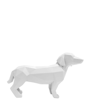 Statue Origami Dog standing polyresin