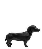 Statue Origami Dog standing polyresin