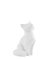 Statue Origami Fox polyresin small