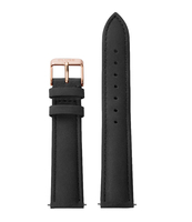 Strap 18 mm Leather Rose Gold Plated