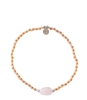 Summer Rose Quartz Silver bracelet