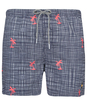 Swim Short Modern Check Palm