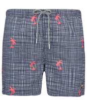 Swim Short Modern Check Palm
