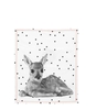 Tea towel Hearts Deer w. Cotton