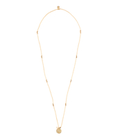 Truly Citrine Shell Gold Necklace