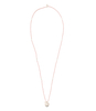 Truly Rose Quartz Hamsa Silver Necklace