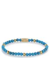 Turquoise Delight - 4mm yellow gold plated