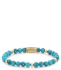 Turquoise Delight II - 6mm - yellow gold plated