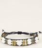 Zwarte armband bedels & kraaltjes