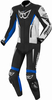Berik Monza Tweedelige motorfiets lederen pak,  zwart-wit-blauw,  afmeting 60
