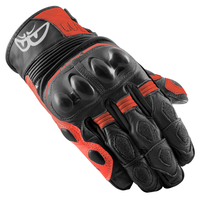 Berik Nador Motorfiets Handschoenen,  zwart-rood,  afmeting 2XL voor man