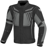 Berik Nardo Evo Waterdichte motorfiets textiel jas,  zwart-grijs,  afmeting 58