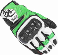 Berik NexG Motorfiets handschoenen Zwart Wit Groen XL