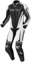 Berik Race-X Één stuk motorfiets leder pak,  zwart-grijs-wit,  afmeting 60