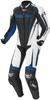 Berik Race-X Één stuk motorfiets leder pak,  zwart-wit-blauw,  afmeting 48 voor man