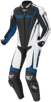 Berik Race-X Één stuk motorfiets leder pak,  zwart-wit-blauw,  afmeting 48 voor man