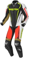 Berik Race-X Één stuk motorfiets leder pak,  zwart-wit-rood,  afmeting 58